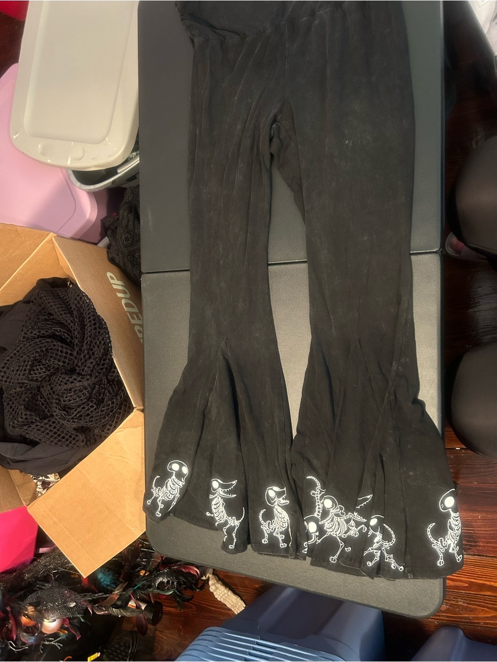 Dolls kill corpse bride flare pants 1x